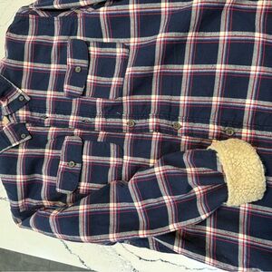 Cat & Jack Plaid Shacket with Sherpa Lining